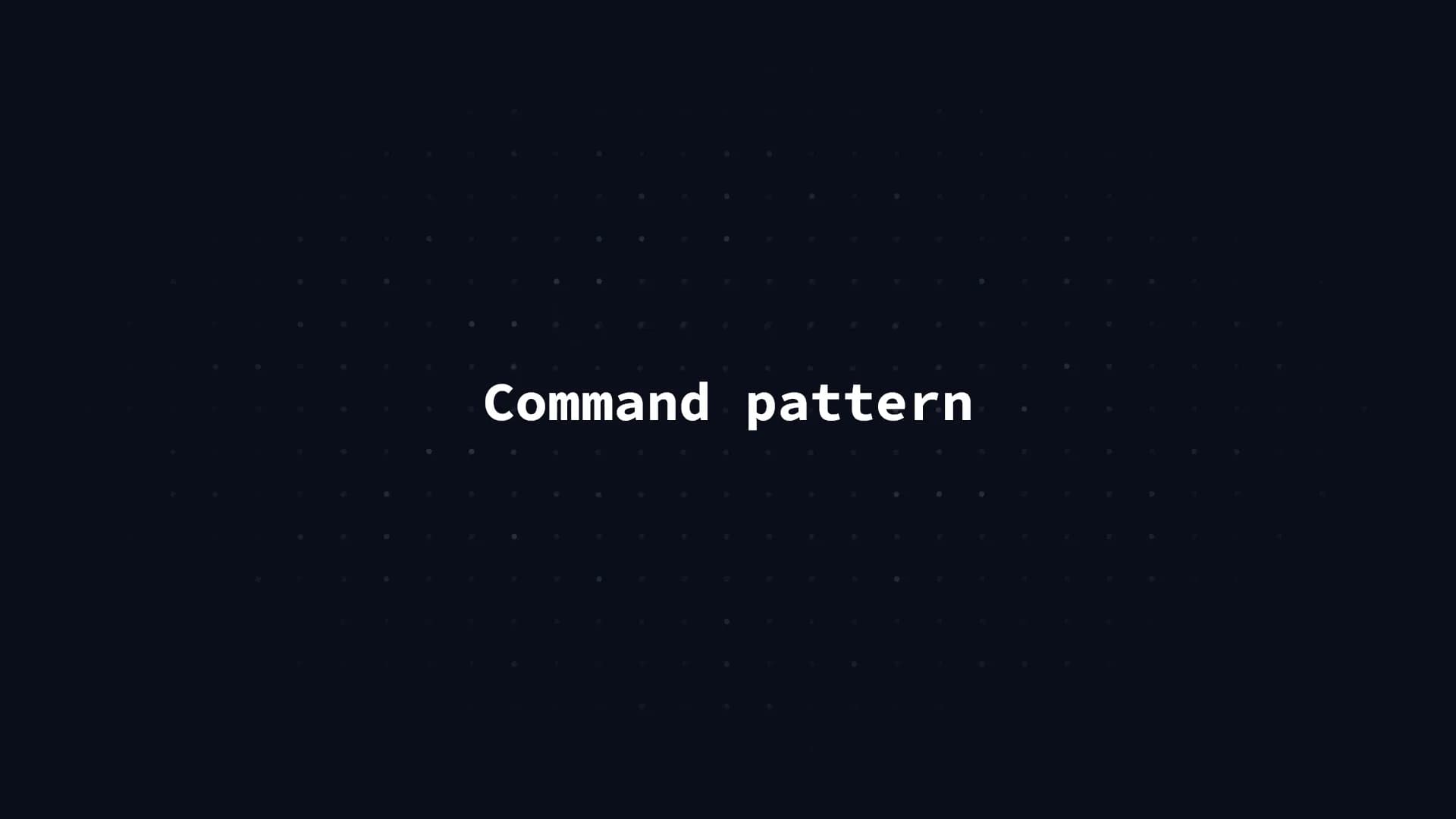 الگوی Command در React Js